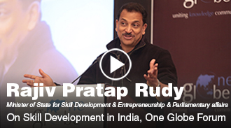 Key note address by Rajiv Pratap Rudy on Skill Development in India at One Globe